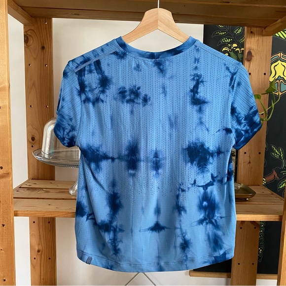 Lululemon Train to Be Short Sleeve Shirt Blue Marble Dye - Picture 7 of 16